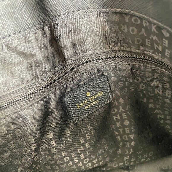 Kate Spade Laurel Way Alisanne Purse Black Leather Convertable Crossbody Purse - Picture 6 of 8